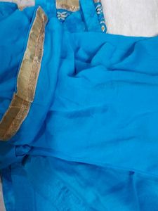 Blue Embroidered Kurti