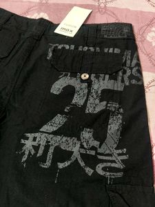 Men&#39;s Black Cargo Shorts