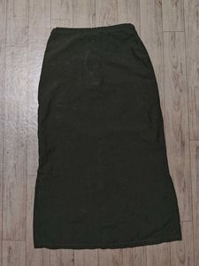 Olive Green Midi Skirt
