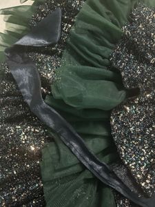 Emerald Green Sparkle Dress For 2 Years Old