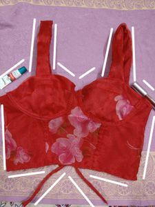 Organza Corset🏵️ Tube Top