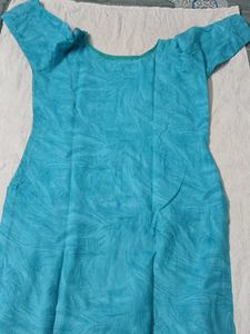 Elegant Blue Embroidered Kurta