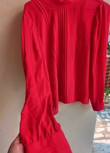 Fire Red Zara Top