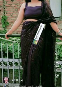 Purple ReadyWear Saree