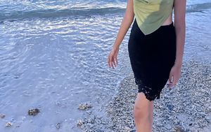 Korean Lace Pencil Skirt