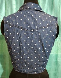 Size S/M 🎁Buy 2 Get 1 Free🎁 Denim Heart Top