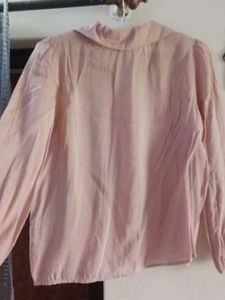 Pink Button-Down Long Sleeve Shirt