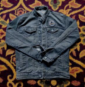 Stylish superdry Gray Denim Jacket