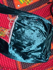 Emerald Velvet Dress