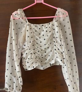 Urbanic Polka Dot Top Women