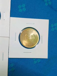 5 Rupees natural toned coin 3ps UNC