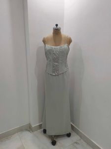 Elegant Mint Green Corset Dress