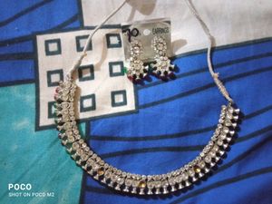 2 Necklace And 3 Earrings Pair Combo