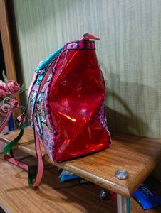 Imported Novelty Print Satchel Handbag