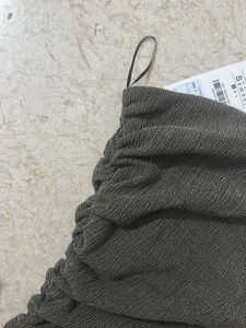 Olive Green Textured Top