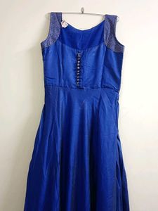 Royal Blue Three Piece Anarkali