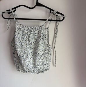 Cute Floral Crop Tunic