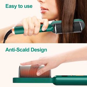 Fast Heating Hair Straightening Comb - Salon Style
