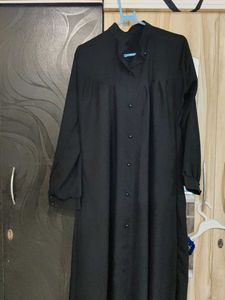 Black Button-Down Abaya