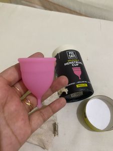 Pee Safe Reusable Menstrual Cup in Medium size.