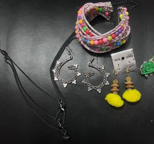 Boho Chic Jewelry &amp; Hair Accessory Set - Vibrant