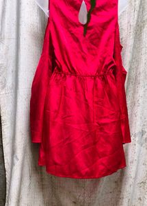 5248. Red Wrap Dress