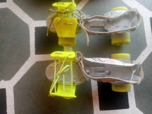 Roller Skates with Protective Gear