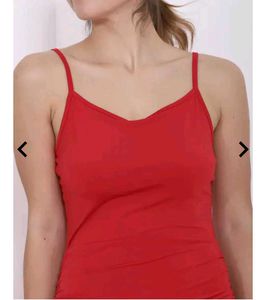 Red Bodycon Slip Dress (size M)