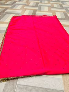 Pink Embellished Dupatta