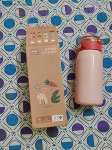 Cute Pink Cartoon Water Bottle