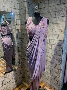 Elegant Lavender Saree