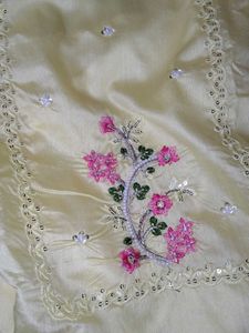 Brand New Pearl Work Silk Suit (Not Used)