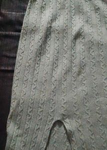 knee-length knit skirt