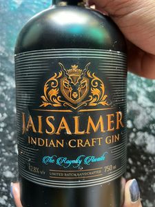 Empty Bottle Of Jaisalmer Indian Crafted Gin