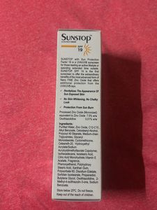 Sunstop SPF 19 Sunscreen