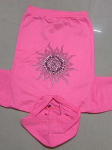 Pink Embellished Hoodie