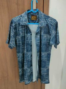 Blue Patterned Shirt