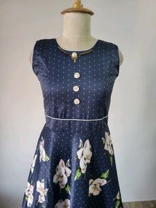 Floral Print Fit &amp; Flare Dress