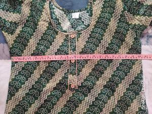 We Are Selling A Beautiful Bandhani Green Kurta ☺️