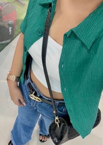 Green Crop Shirt 💚