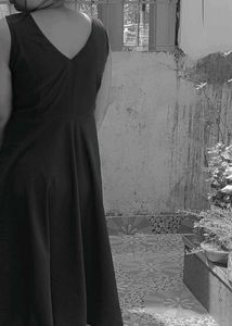 Sleeveless Black Fit &amp; Flare Dress
