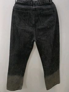 Black Grey Baggy Jeans