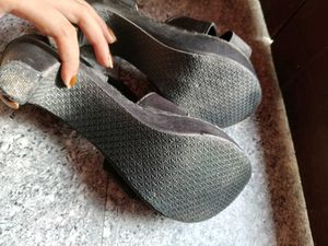 Black Ankle Strap Sandals
