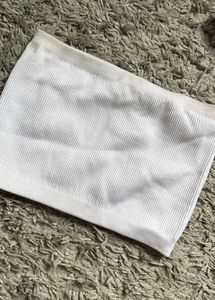 Cotton On Ribbed White Tube Top