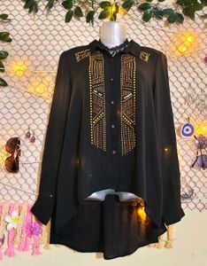 SizeM/L 🎁Buy 2 Get 1 Free 🎁 Elegant  Black Top