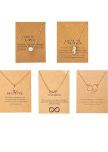 Set of 5 Gold Necklaces