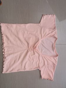 Cute Ruffle Trim Top