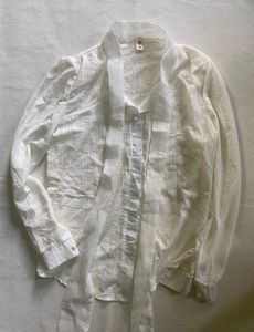 White Button-Up Top