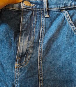 Blue Denim Cargo Pants