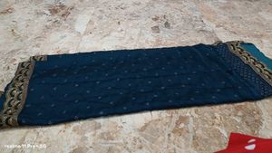 Elegant Teal Saree with Blouse